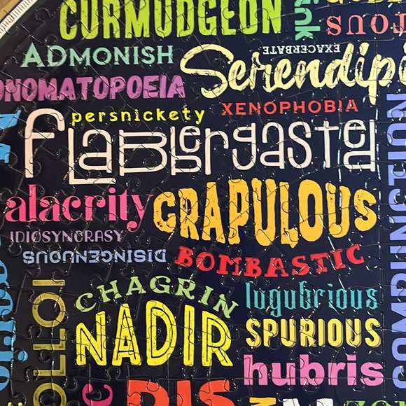 🧩 500 piece eeboo Round puzzle “100 Great Words”. Quality. Fun. Poster. Complete - Picture 9 of 12